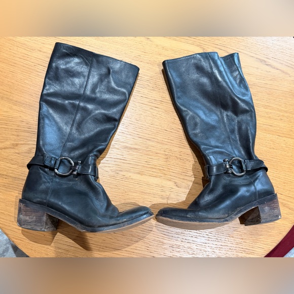 Coach Shoes - Coach Black Leather Heeled Boots